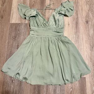 Saints + Secrets - Light Sage Green Dress - Size Small.